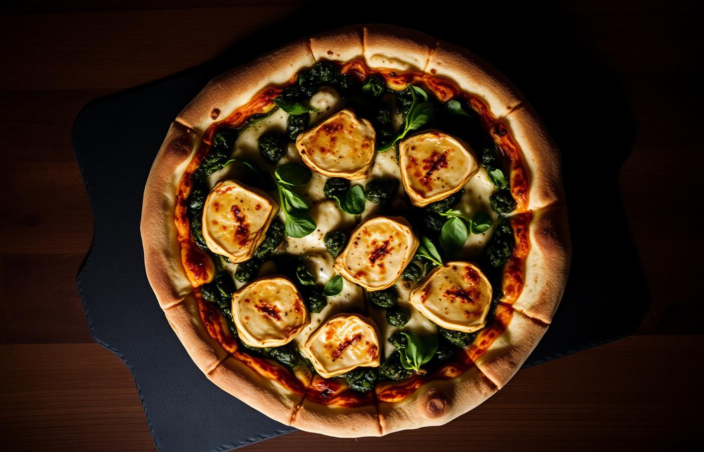 Pesto chicken artisan pizza